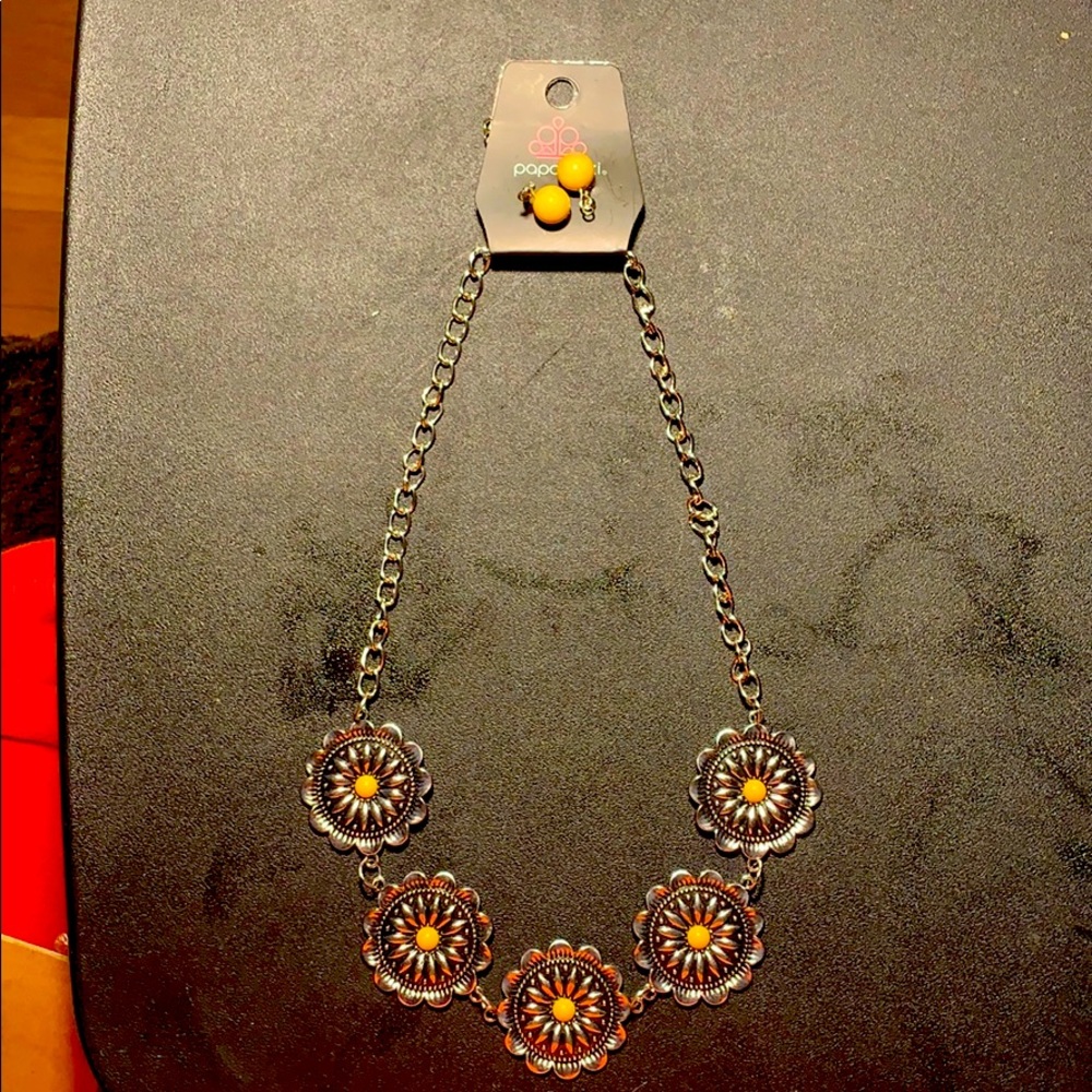 Necklace and earrings